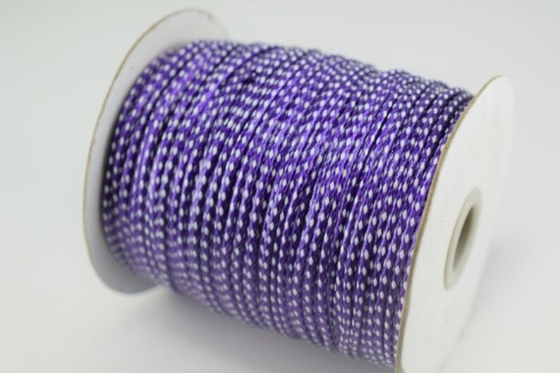 Wax Nylon Two Tone Color Thread 2mm Cord for Jewelry or Etsy