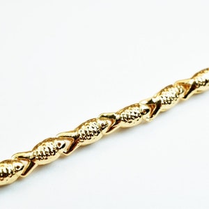 18K Pinky Gold Filled Look, EP Chain Size 17.5&quot; Long 3mm Width 3.5mm Thick- CG372