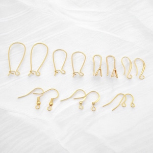 Wholesale Fish Hook Earrings: Gold Tone Electroplated Wire - Tarnish Resistant, Copper Core, Jewelry Making Supplies