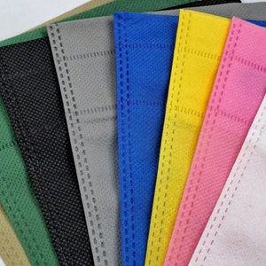 12 Stück Vliesebeutel 6x8 Zoll Wiederverwendbare/Goodie/Geschenk/Plain für Logo Für viele Gelegenheit Party/Hochzeit/Firma/Gefälligkeiten Taschen Anfertigen Taschen