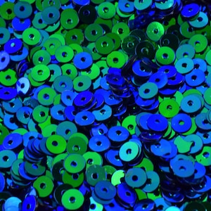 3/4/6mm Blue Green Shiny Iridescent Sequins Sheen Round Sequins/Loose Paillettes,Wholesale Sequins,Shimmering Sequin Apparel,Shoe Decor
