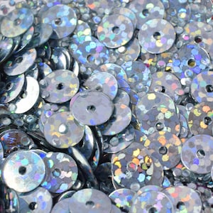 4/6mm Dark Silver Iridescent Sparkly Sequins Sheen Round Sequins/Loose Paillettes,Wholesale Sequins,Shimmering Sequin Apparel,Shoe Decor