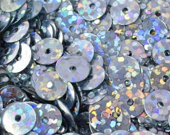 Paillettes Sfuse Argento 4mm - Confezione Da 3000 Pezzi Per Ricamo, Bijoux E Fai Da Te - Blu Scuro - Foto 13