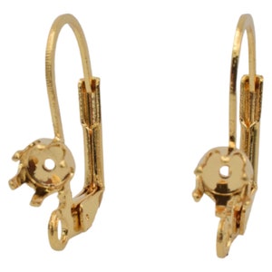 Ganchos para pendientes con cierre de palanca, accesorios de joyería, tono dorado cálido (varios tamaños, cierre seguro, cómodos de llevar) imagen 10