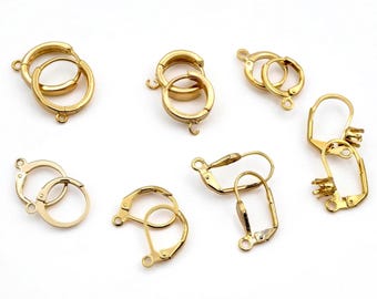 18K Gold Filled Alternative Ball Earring Posts: Durable Dainty Design - Waterproof Finish, Lead Nickel Free, Boutique Jewelry Findings