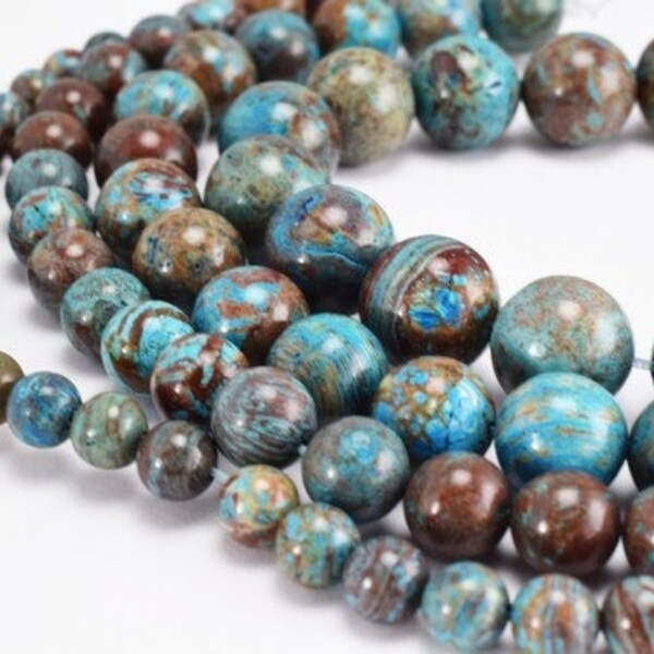Blue Jasper Beads Etsy