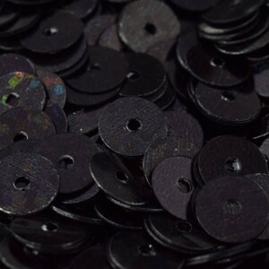 3/4/6mm Black Iridescent Sequins Sheen Round Sequins/Loose Paillettes,Wholesale Sequins,Shimmering Sequin Apparel,Shoe Decor