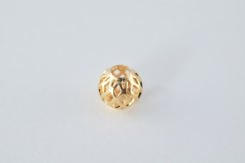 18K Gold Filled Beads Size 6mm8mm Diamond Cut Round Ball Bead For Jewelry Making GF3246GF3326 18KGF