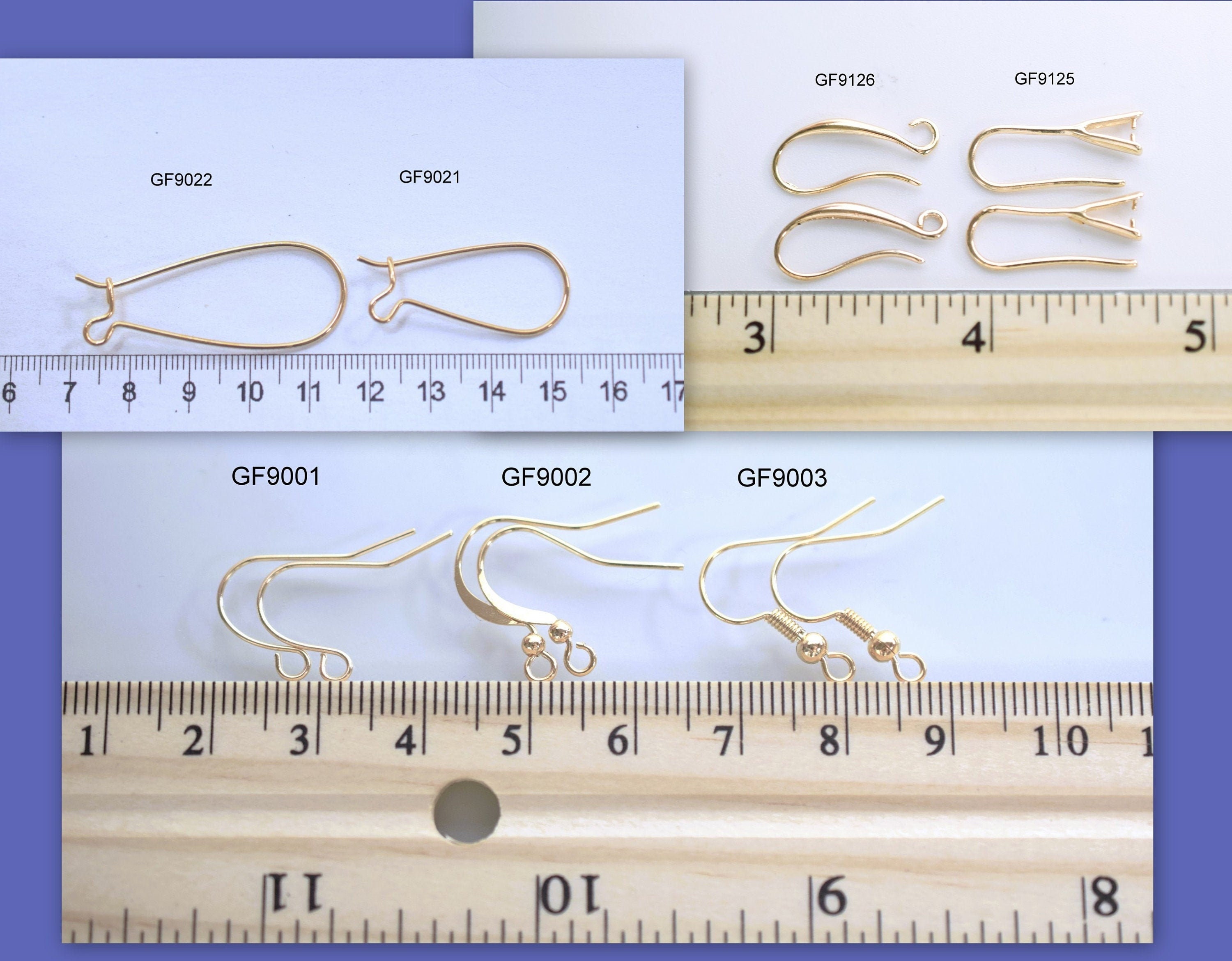 Gold Filled EP Fishhook/wire Earring/stone Hook Findings for Jewelry  Supplier and Wholesale Different Sizes and Styles -  Canada