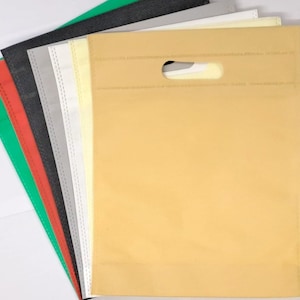 12 Stück Vliesebeutel 10x12 Zoll Wiederverwendbare/Goodie/Geschenk/Plain für Logo Für viele Gelegenheit Party/Hochzeit/Firma/Gefälligkeiten Taschen Anfertigen Taschen