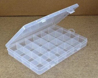 60 Small Plastic Boxes 1.75 X 1.75 Cm X 0.75 craft Organizer Plastic Box  Nail Jewelry Bead Storage Container US Seller Bx-246 -  Hong Kong