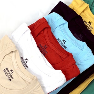 Short Sleeve T Shirt: Luxurious 100% Egyptian Cotton - Soft, Breathable, Durable, Athletic Style, Comfort Fit Tee image 6