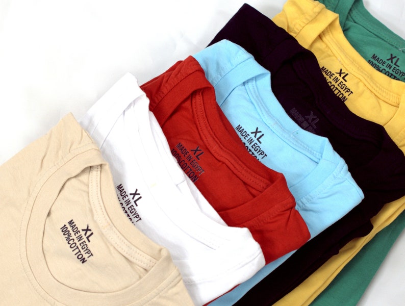 Short Sleeve T Shirt: Luxurious 100% Egyptian Cotton - Soft, Breathable, Durable, Athletic Style, Comfort Fit Tee image 6