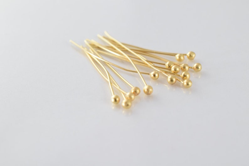 Round Head Pin Gold Filled Alternative - Jewelry Making Pins ...