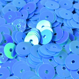 4/6mm Aqua  Blue  Iridescent Sequins Sheen Round Sequins/Loose Paillettes,Wholesale Sequins,Shimmering Sequin Apparel,Shoe Decor