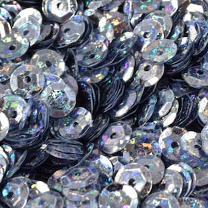 3/4/6mm Blue Grey Cup  Iridescent Sequins Sheen Round Sequins/Loose Paillettes,Wholesale Sequins,Shimmering Sequin Apparel