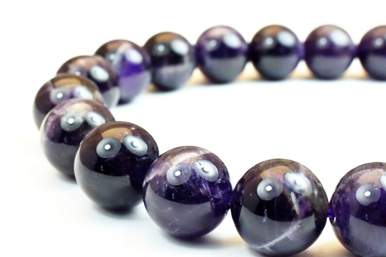 Amethyst Round Gemstone Beads Plain Size 12mm for Jewelry Making Sold by 15.5 inch String,Amethyst Jewelry,Amethyst stones image 7