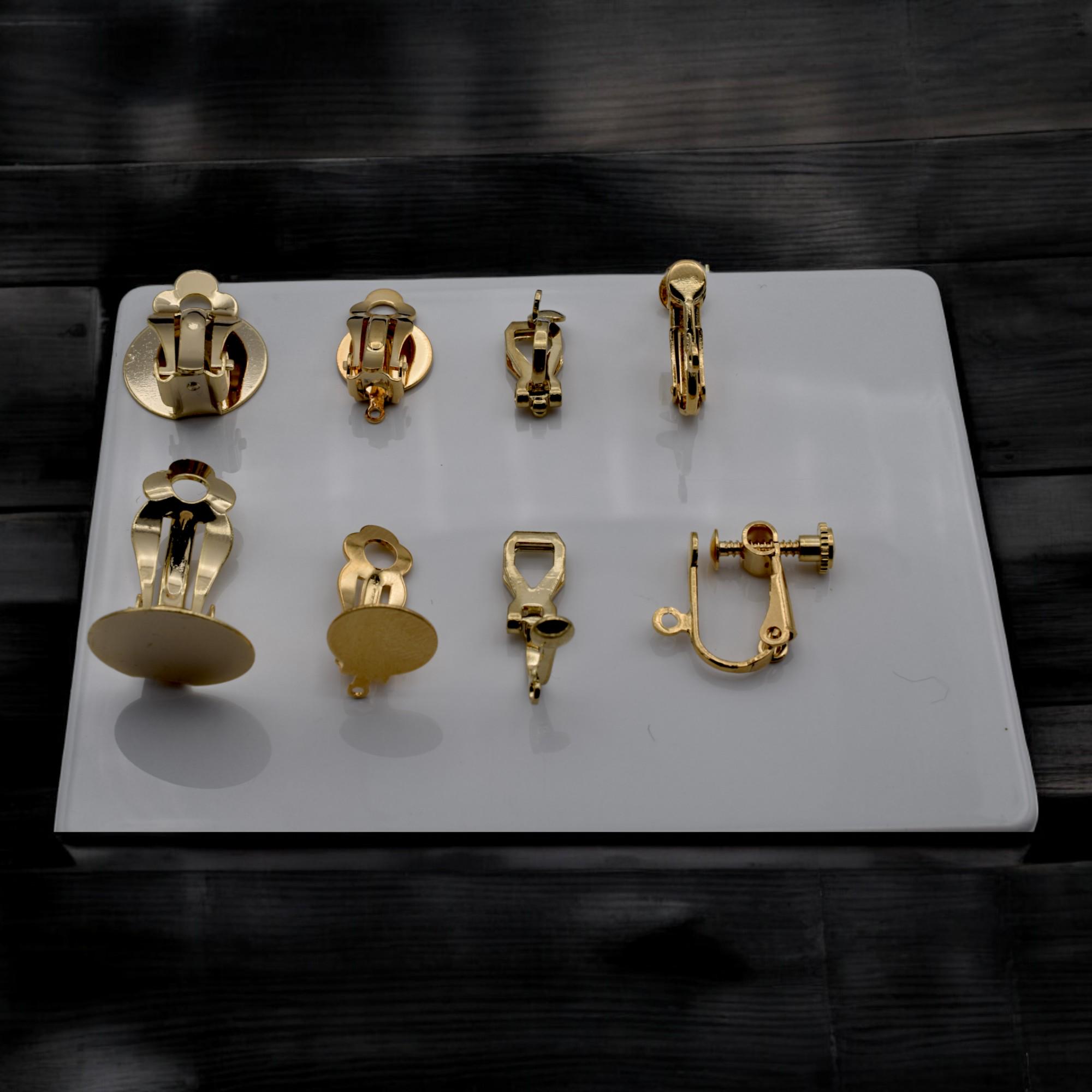 Gold Filled Alternative Clip-on Earring Findings DIY Jewelry Supplies ...