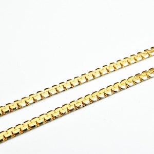 18K Pinky Gold Filled Look, EP Chain Size 19&quot; Long 2mm Width 1mm Thick- CG371