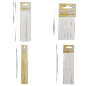 Big Eye Beading Needles by Bead Smith Large Opening for Jewelry Beading