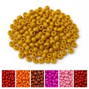 Glass Seed Beads Mix – Size 6/0 Round Beads for DIY Jewelry Making, Earring, Bracelet, Necklace, Waist Beads, Anklets, Craft Supplies by LB