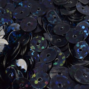 3/4/6mm Midnight Blue Black Iridescent Sequins Sheen Round Sequins/Loose Paillettes,Wholesale Sequins,Shimmering Sequin Apparel,Shoe Decor