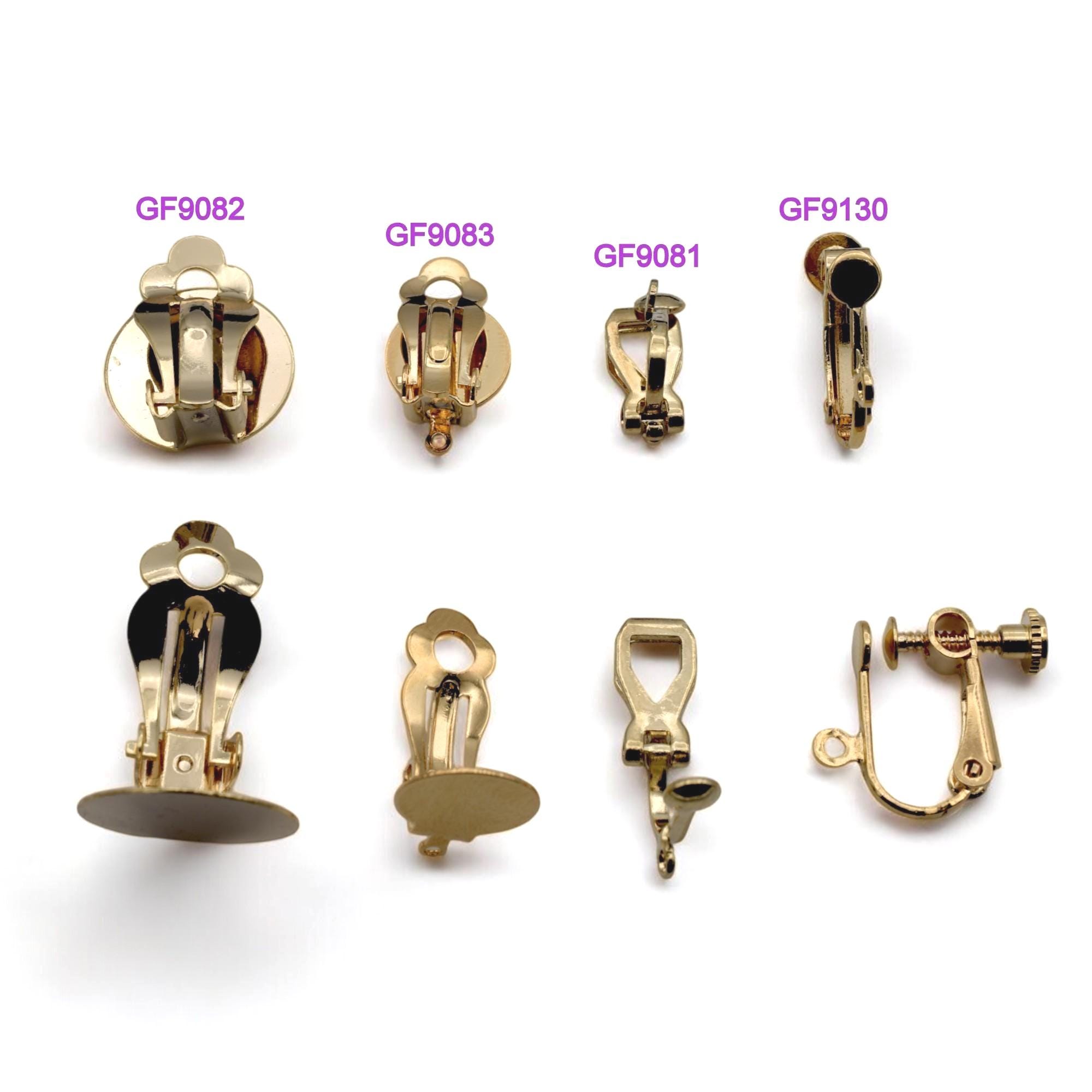 Clip on Earring Findings DIY Jewelry, Gold Filled Alternative ...