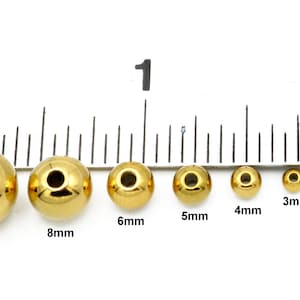 6mm Plain Round Ball Drops 14K Gold Filled Charms (F01GF)-F0