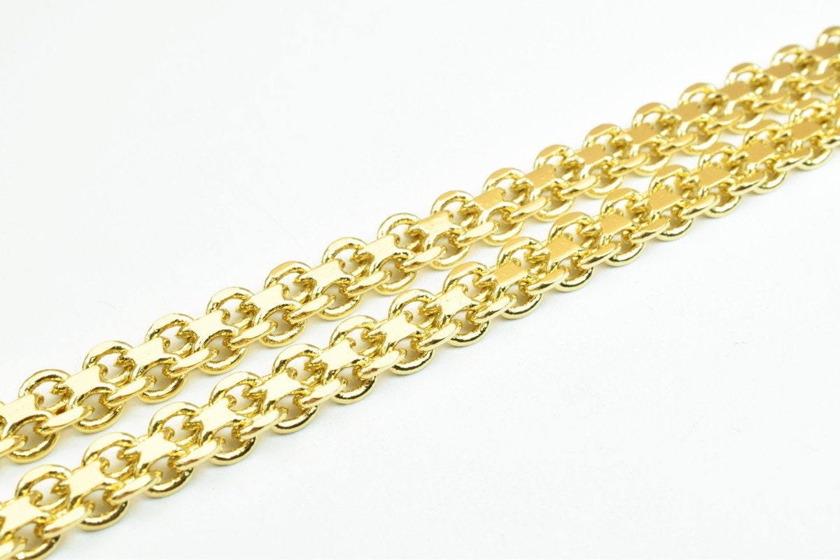 18K Gold Filled Chain 22.5 Inches 6mm Width 2.5mm Etsy