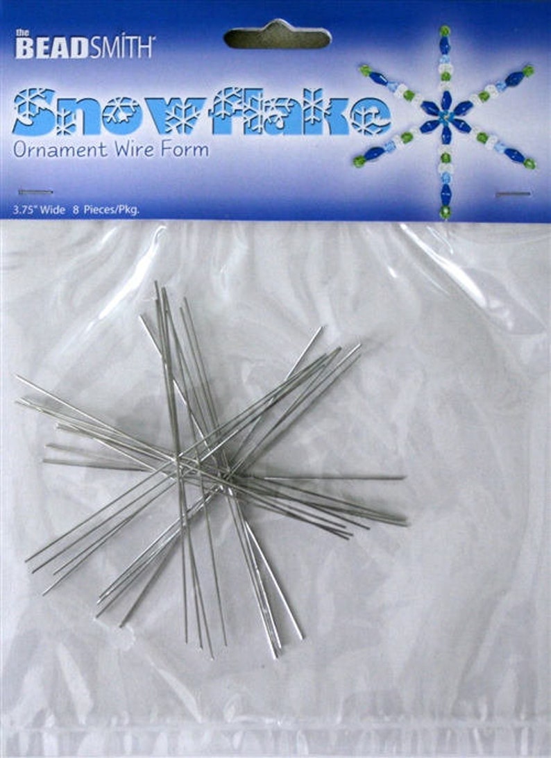 Beadsmith SnowFlake 3.75, 4.5, 6 and 9 Inches, Snow Flake by Bead Smith image 2