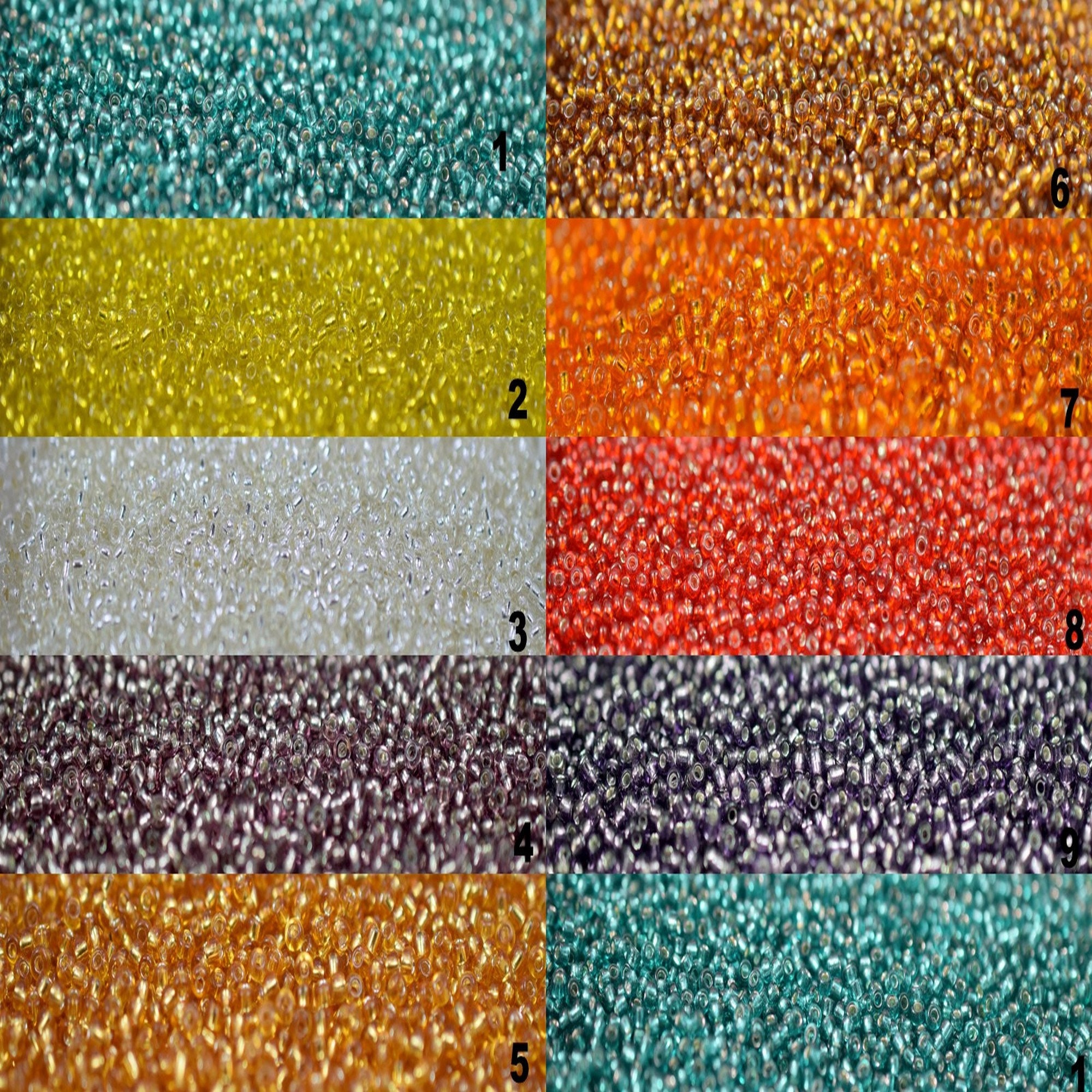 Glass Seed Beads Sizes 9/0 Sale by 50 Gram Jewelry Making High - Etsy
