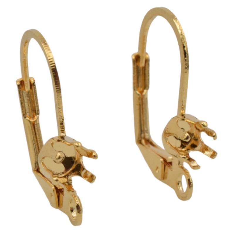 Ganchos para pendientes con cierre de palanca, accesorios de joyería, tono dorado cálido (varios tamaños, cierre seguro, cómodos de llevar) imagen 11