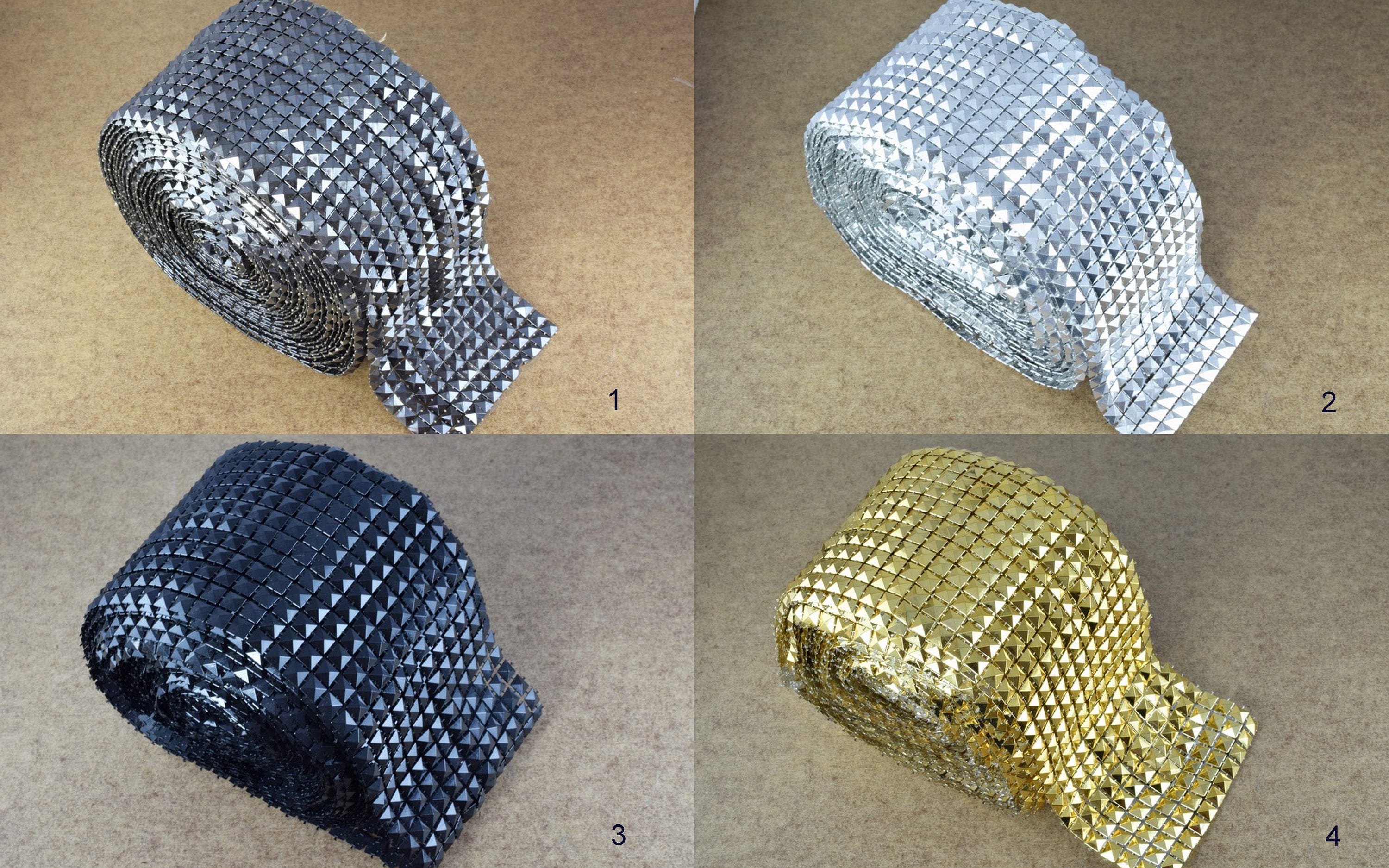 Studded Mesh Roll Pyramid Mesh Roll Trim 10 yard Roll for Etsy