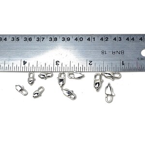 Stainless Steel Lobster Clasp 12PCs/Bag different Sizes 9x5mm/11x6mm/11x5mm/13x6mm/13x8mm/15x7mm Jewelry Finding Parts For Jewelry Making image 5