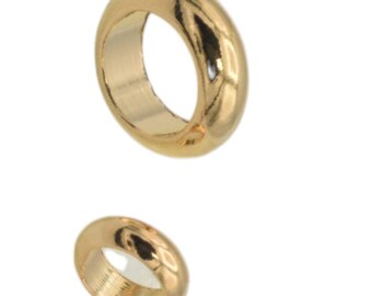 Gold Filled Roundel Plain jump ring Spacer Bead- jewelry making finding supply/6mm/9mm