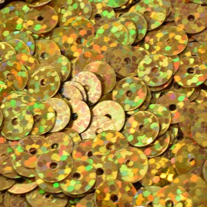 3/4/6mm Warm Gold Iridescent Sequins Sheen Round Sequins/Loose Paillettes,Wholesale Sequins,Shimmering Sequin Apparel,Shoe Decor