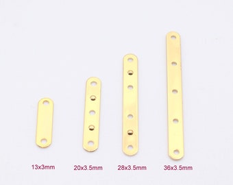 18K Gold Filled EP Spacer Bar,Various Sizes 5 lines/4 lines/3 lines/2 lines
