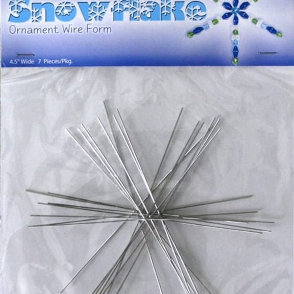 Beadsmith SnowFlake 3.75", 4.5", 6" and 9" Inches, Snow Flake by Bead Smith