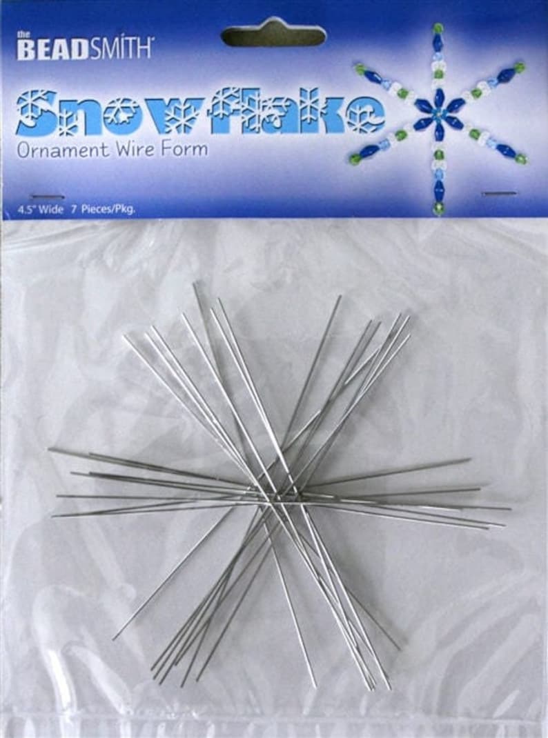 Beadsmith SnowFlake 3.75, 4.5, 6 and 9 Inches, Snow Flake by Bead Smith image 1