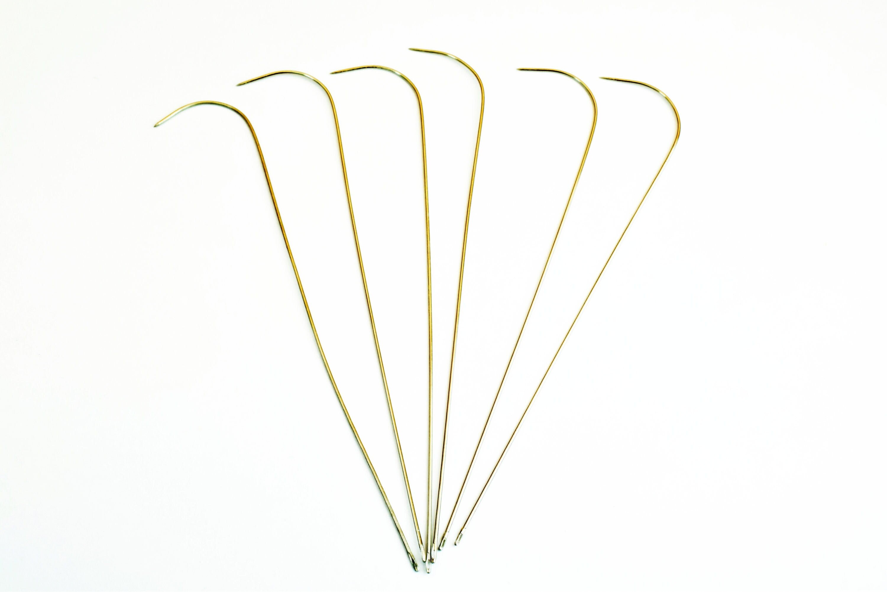 Bead Spinner Needles for Size 6 and Size 8 Seed Beads, 4.5 Inches