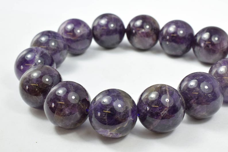 Amethyst Round Gemstone Beads Plain Size 12mm for Jewelry Making Sold by 15.5 inch String,Amethyst Jewelry,Amethyst stones image 4