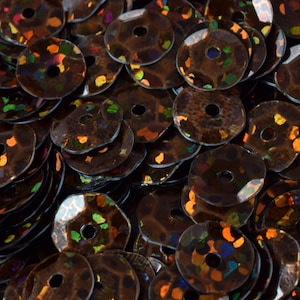 3/6mm Light Bronze Brown Cup Glossy Iridescent Sequins Sheen Round Sequins/Loose Paillettes,Wholesale Sequins,Shimmering Sequin Apparel