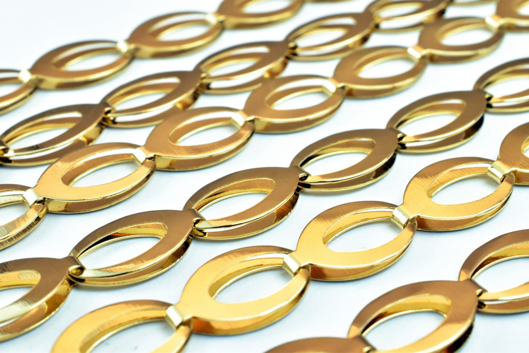 Gold Filled Chain 18KT Gold Filled Size 18 Long 9mm | Etsy