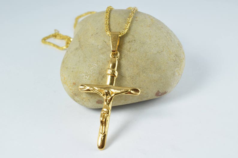 Christ Pendant Gold Religious Cross 18KT Gold Filled Symbol Charms,Coptic Pendants,Bulk Pendants,Gold Filled,Wholesale Findings