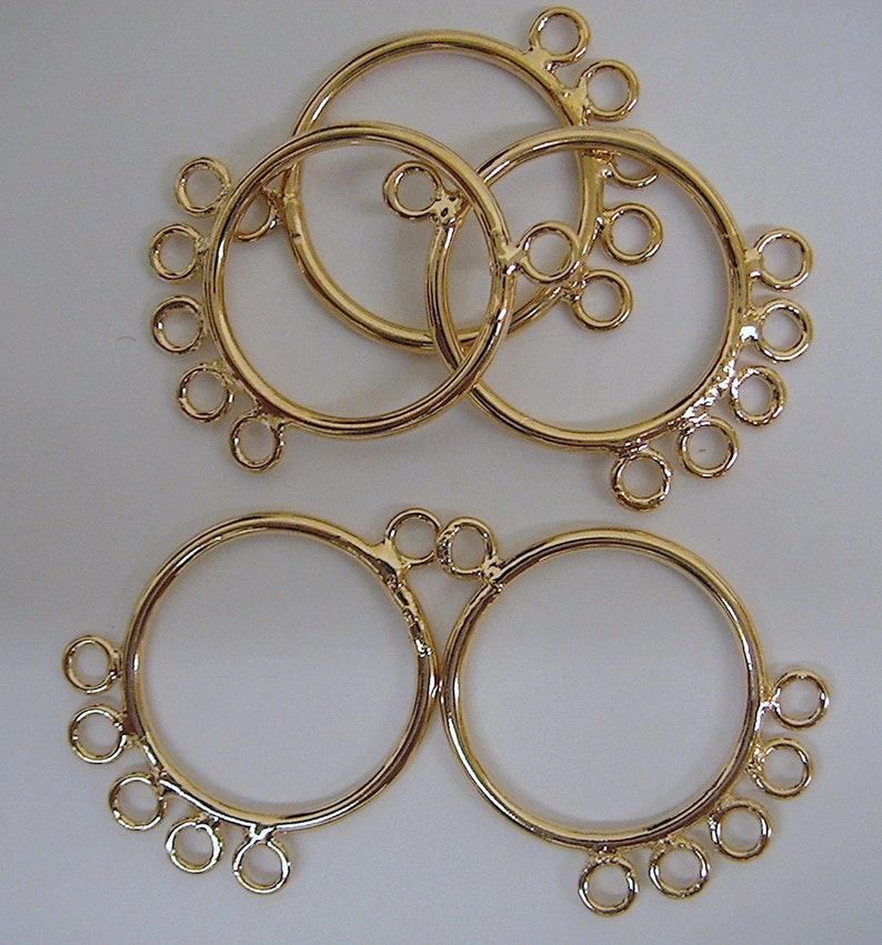 18K Gold Filled Earring Findings for jewelry parts size Etsy