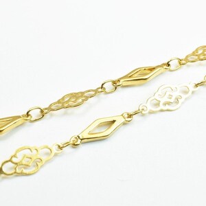18k Gold Filled Look, EP chain size 17&quot;/ 23&quot; inches, width 5mm, thickness 1.5mm-CG300,CG300A