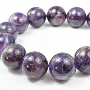 Amethyst Round Gemstone Beads Plain Size 12mm for Jewelry Making Sold by 15.5 inch String,Amethyst Jewelry,Amethyst stones image 3