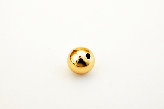 7 - 7mm Gold Filled Plain Round Bead