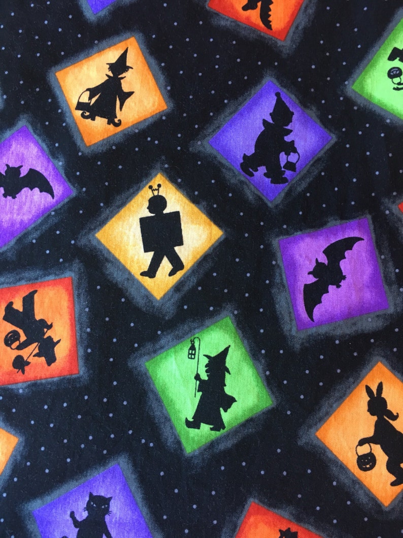 Handmade Halloween pillowcase with images of trickortreaters Etsy