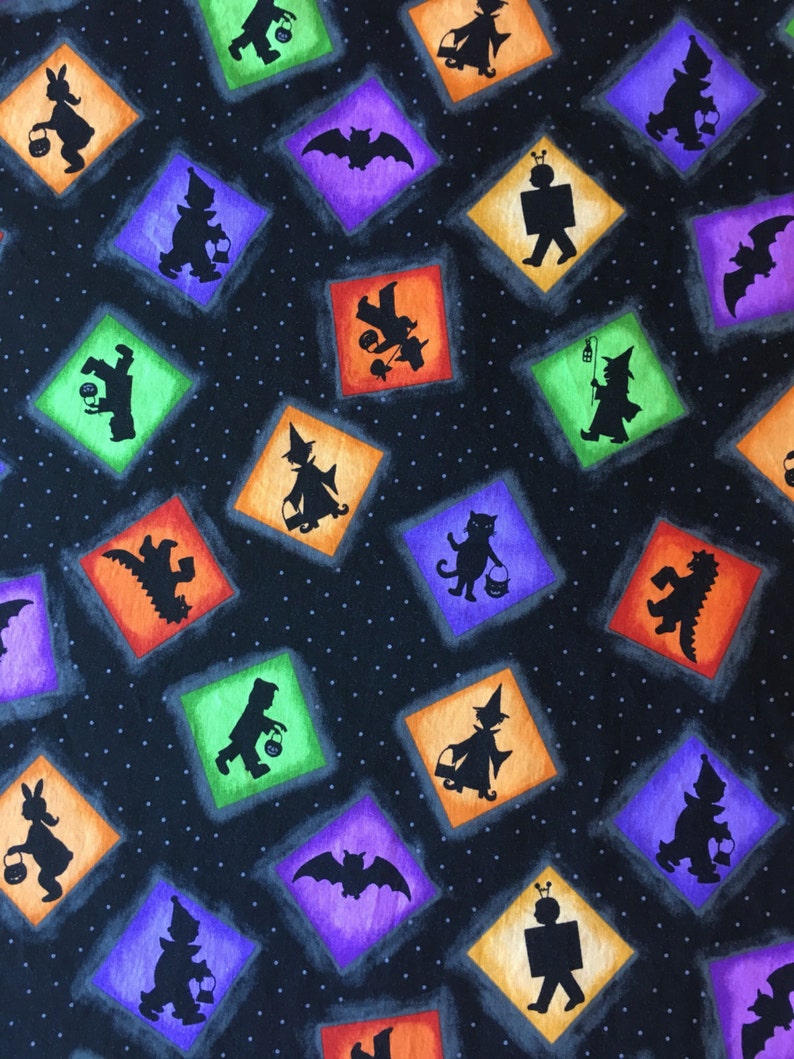 Handmade Halloween pillowcase with images of trickortreaters Etsy